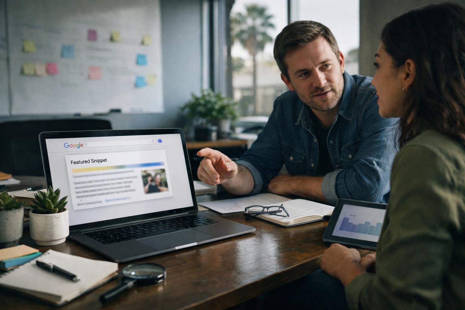 How Featured Snippet applies to SEO Agency services in San Diego, United States—practical illustration