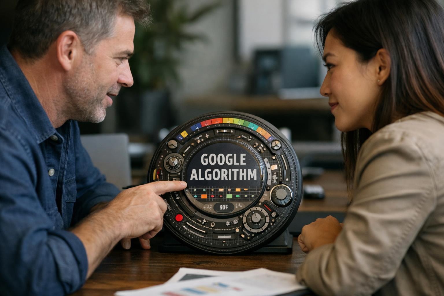 Google Algorithm in SEO Agency: Google Algorithm is a complex set of rules and calculations that Google—visual guide